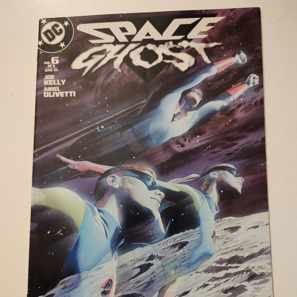 SPACE GHOST # 6 Mortality By Joe Kelly  Art by Ariel Olivetti Cover by Alex Ross